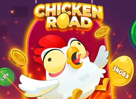 Chicken Road demo screen with multiplier path and cash-out controls